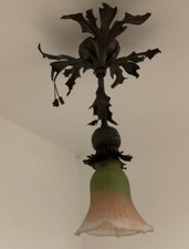 DAUM Nancy - Plafonnier 1900