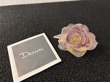 Rose presse papier cristal