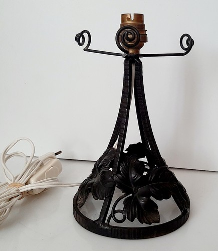 Pied lampe fer - lampe, forgé