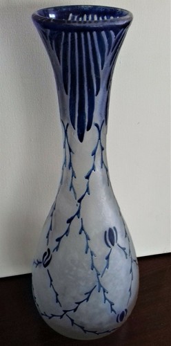 Legras grand vase givré - legras,