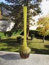 Ancien vase berluze en verre