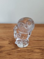 Daum France Crystal Barn Owl