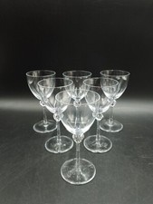 6 verres à vin blanc cristal