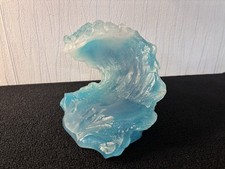 Sculpture 'vague' en cristal